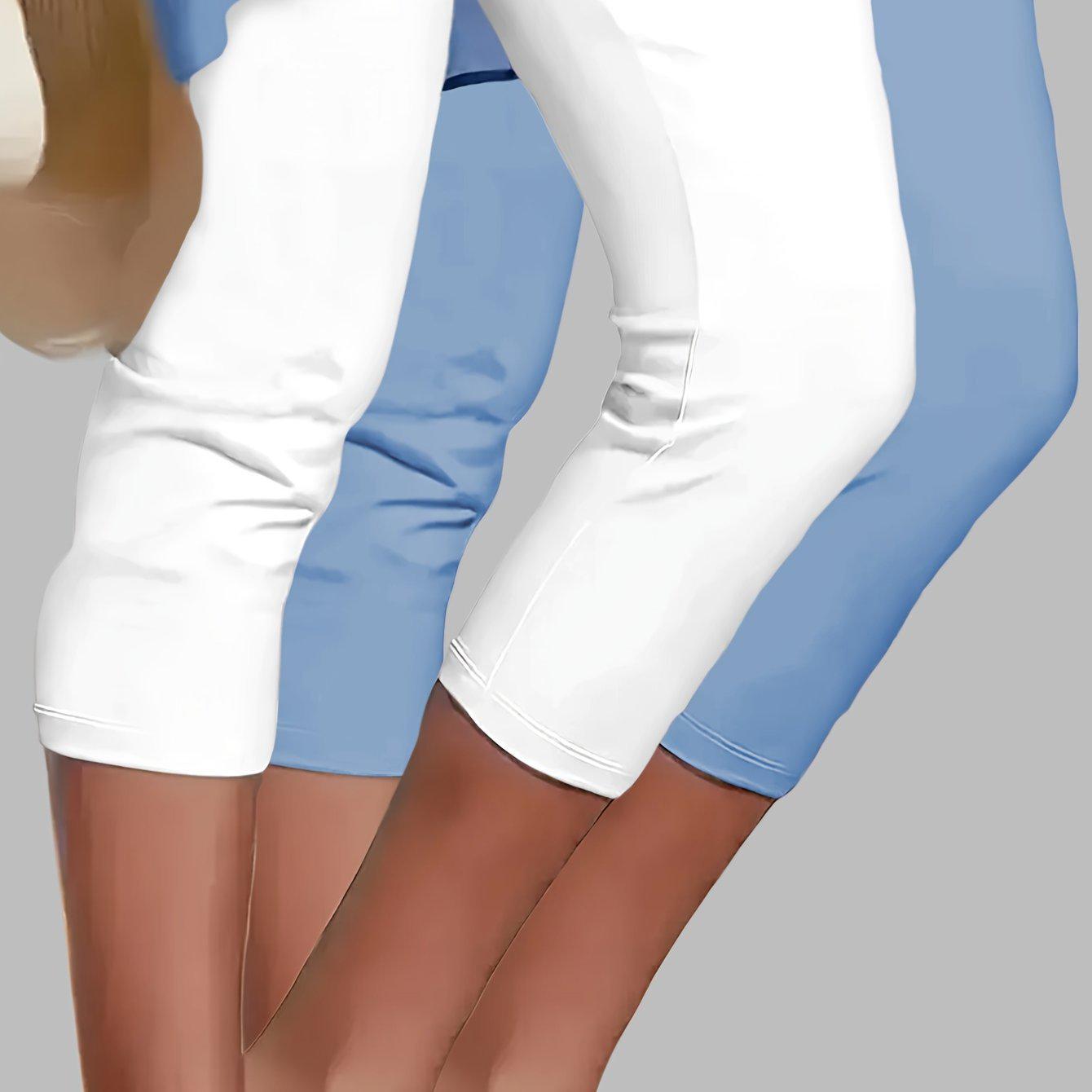 Solid Color Casual Leggings - Exclusive Cross-Border Edition L