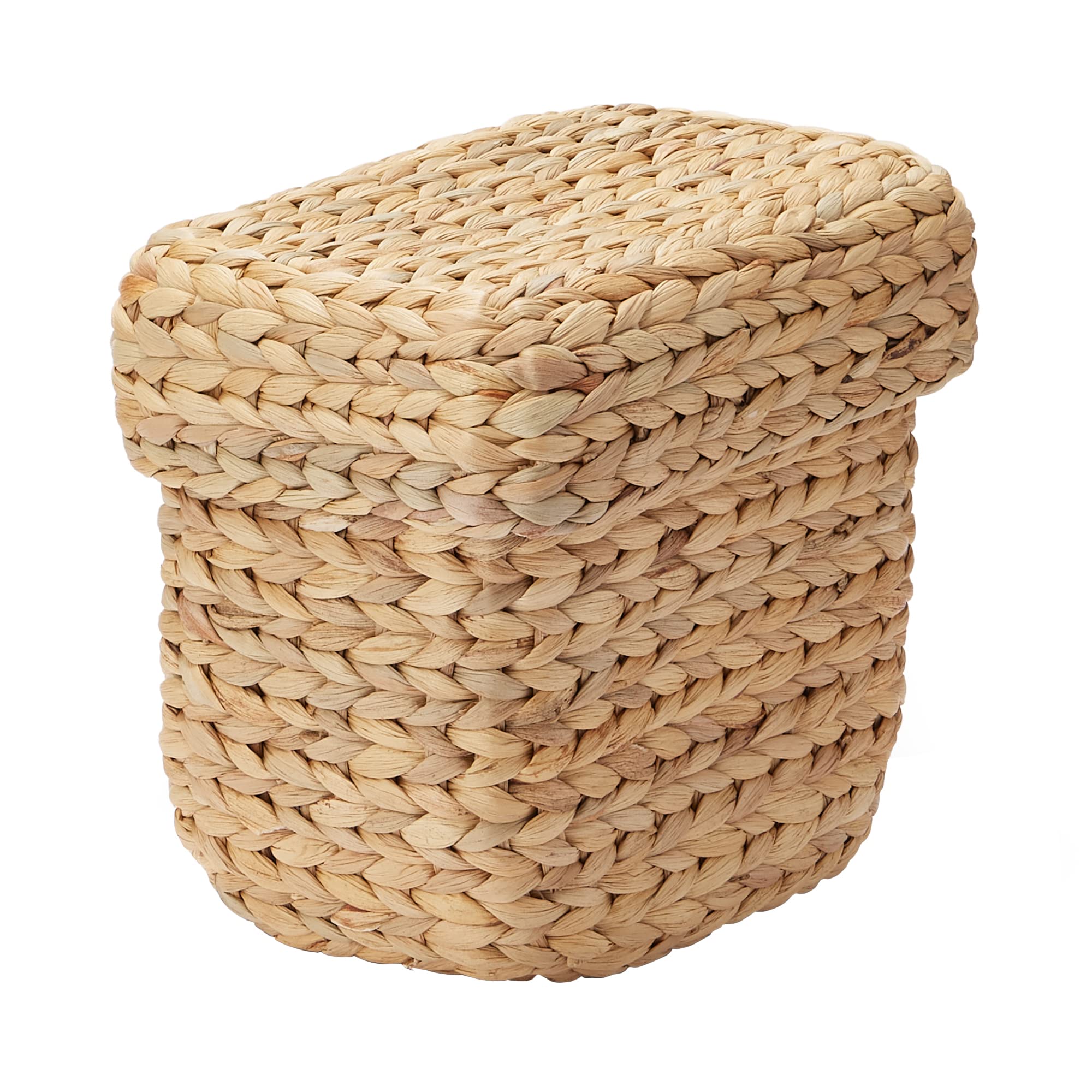 

MUJI Large Rectangular 20cm W x 26cm D x 25cm Water with Half 12361084 Basket, H, Hyacinth, Lid, Size,