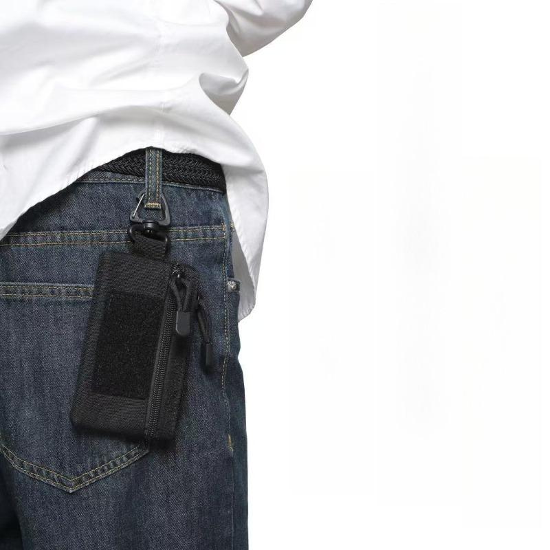 1pcs Outdoor Hiking Camping Waist Bag Daily Casual Waist-Mounted Coin Key Organizer Portable Outdoor Daily Use Storage Pouch