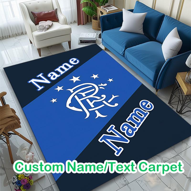 1pc Digital Printed Chair Rug for Home Office Use, Rangers Football Club (2) Carpet Appropriate for All Seasons, Soft Area Carpet