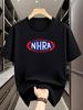 Plus Size Casual T-shirt - "NHA Drag Racing" Graphic