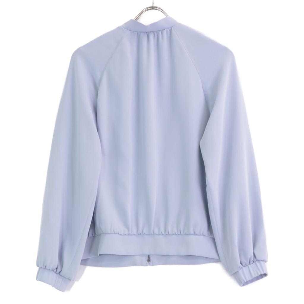 theory luxe [2011] 03-3104116 Row Crepe Karri Zip-Up Blouson Jacket 38 purpleUsed