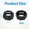 6pcs Tightening Nut for Replacement Car Phone Mount Screw, 17mm Ball-Joint Fixed Adapter Head Bracket Holder Ring for DVR Camcorder Wireless Charger,