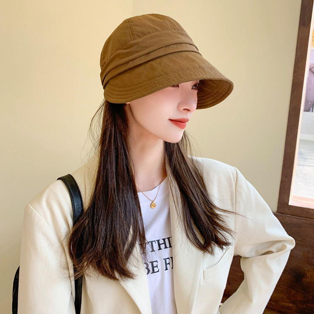 Anti-UV Baseball Caps Big Brim Visor Cap Casual Sunshade Hat  Women Men