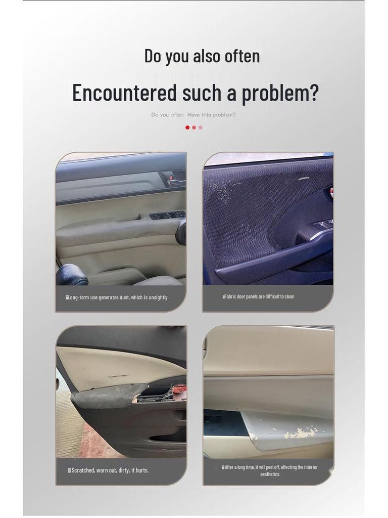 08-13 Honda Fit Door Panel & Armrest Leather Wrap for Second Generation Interior Renovation