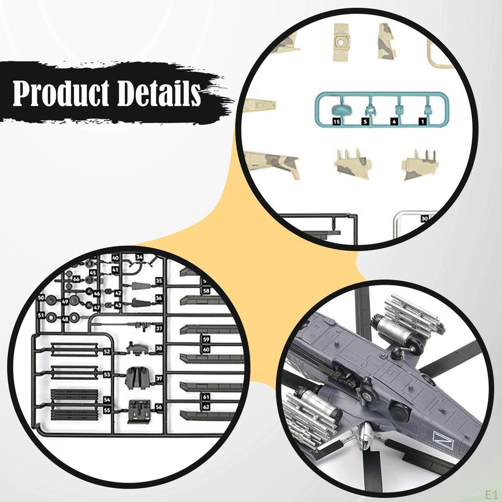 1:72 Scale Aircraft Model Building Kit Ornament Collector Gift Collections Fighter Plane for