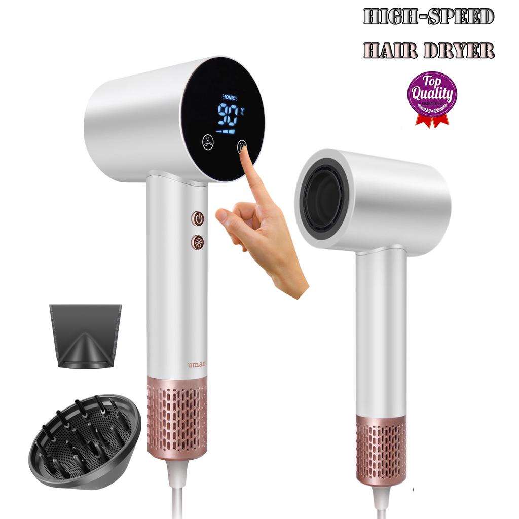 New Super Hair Dryer 1500 Watt Powerful Hair Dryer Styling Tool Touch Control Professional Ayler Hair Dryer Ionic Hair Dryer