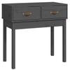 VidaXL Console Table Grey 76.5x40x75 Cm Solid Pine Wood 821751