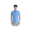 Li-Ning Fitness Series Solid Color Polo Shirt Men tops Paris-Blue APLT076-4