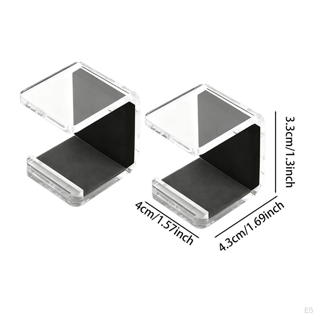 2 Pieces Hockey Sticks Wall Mount Ice Rack Puck Display Holder Bracket