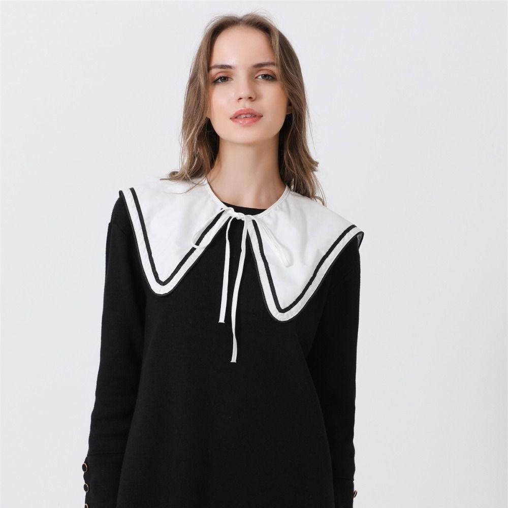 Women Lapel Fake Collar Vintage Top Neckwear Ties 2024 Shirt Collar