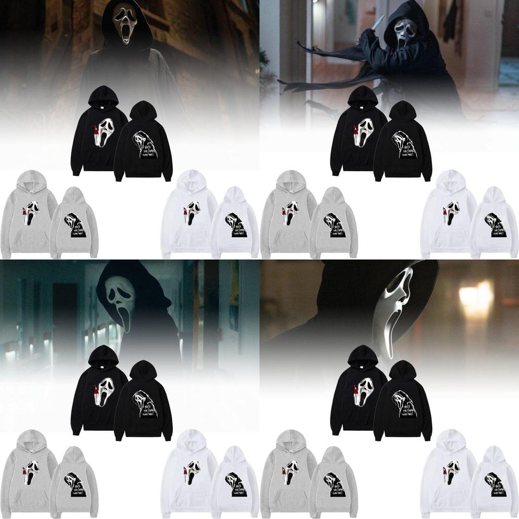 Scream Vi Ghostface Hoodie Men Stylish Aesthetic Sweatshirt For Spring And Autumn Wear