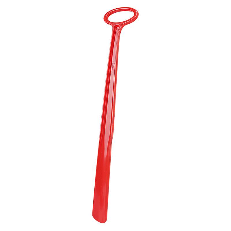 Extended Plastic Shoehorn with Large Hanging Hole - Convenient Assistance for Pregnant Women and Elderly, No Need to Bend Over