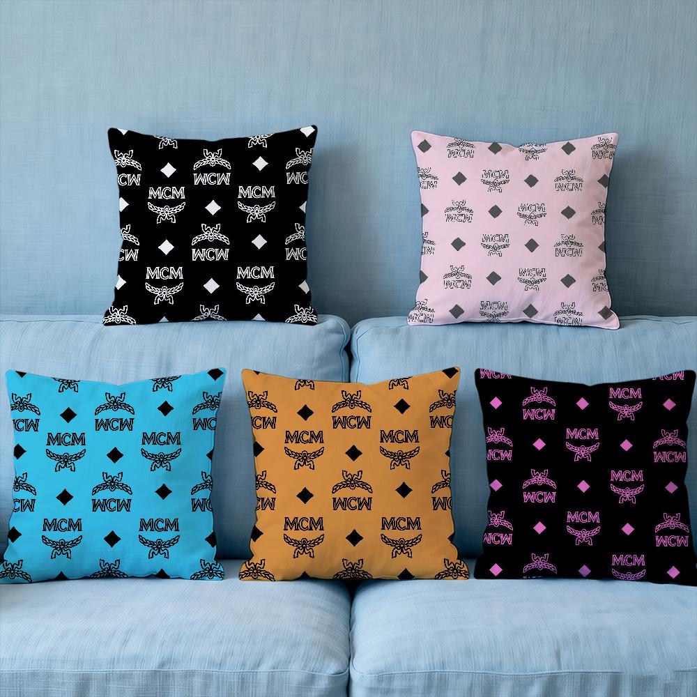 Cushion Cover Soft Case Cool Sofa Logo Living Room Home M-M-M-mCMS-ES Comfortable Fashion Office Decor Protective Pillow