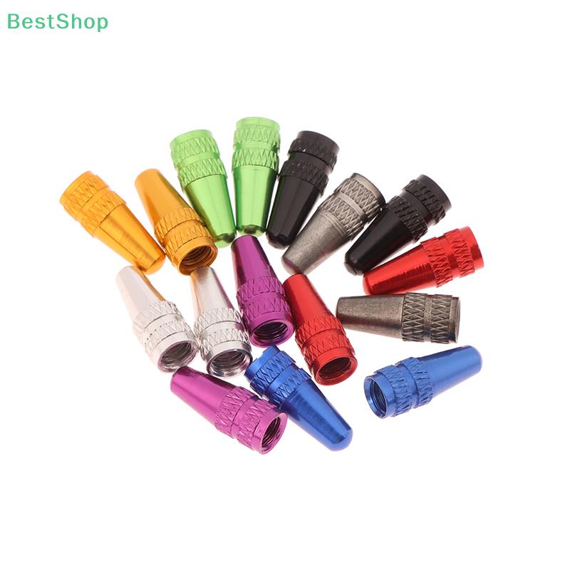 10pcs Aluminum Alloy Tire Prest Valve Cap Road Bike Covered Protector Road Tyre Dustproof Bike Presta Valve Valve Stems 1