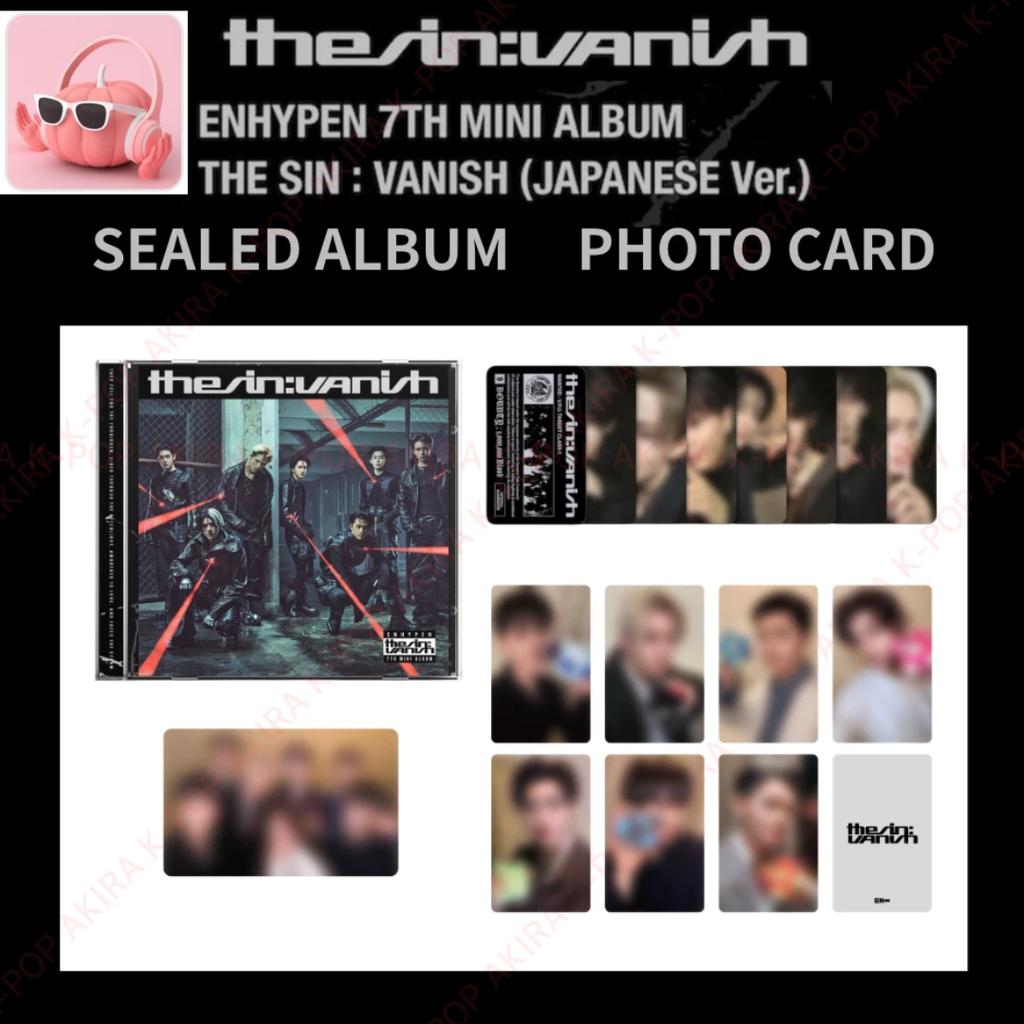 PRE-ORDER ENHYPEN Mini Album THE SIN : VANISH JAPANESE Ver. SEALED ALBUM PC LUCKY DRAW