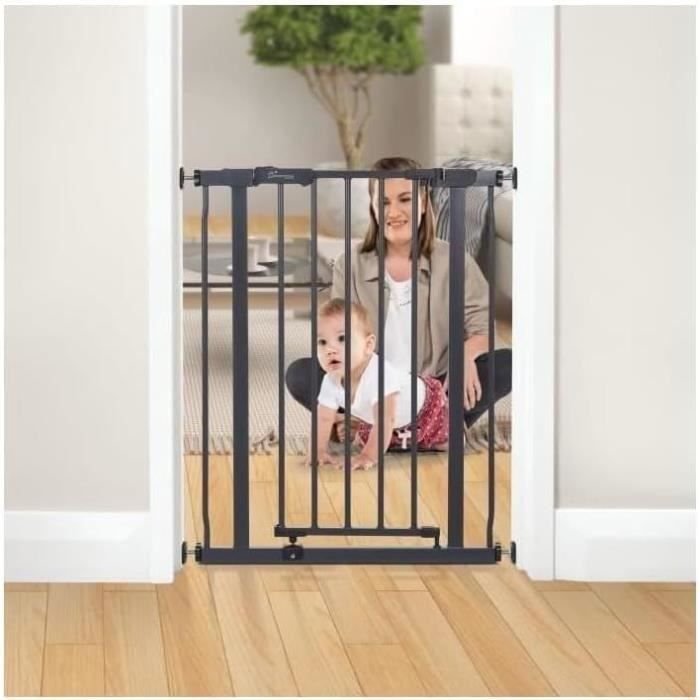 Safety Gate - DREAMBABY - AVA - Pressure Mounted - 61-68 X 75 Cm - Double Locking - Anthracite