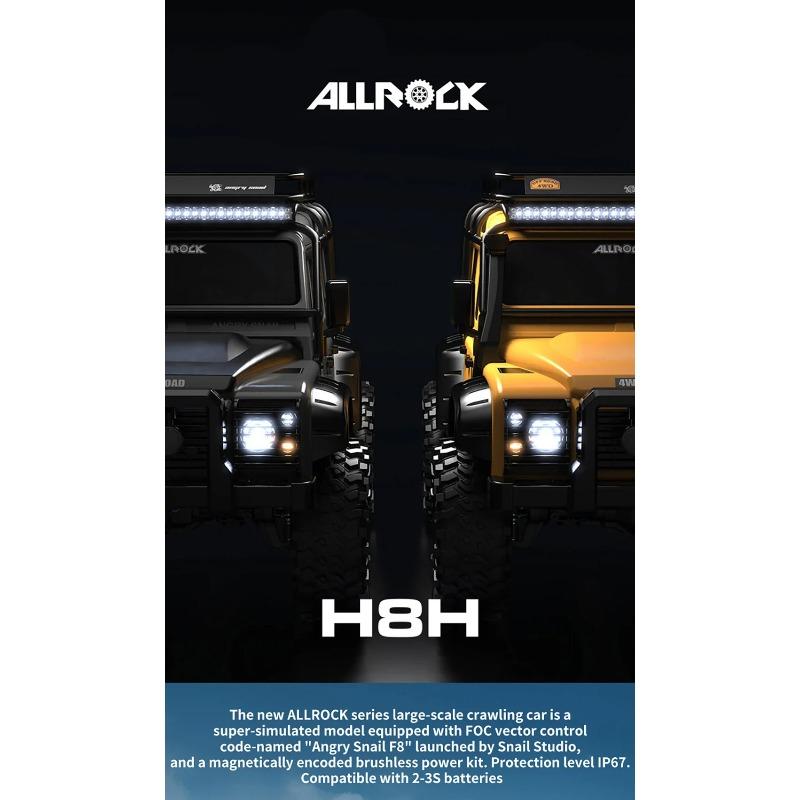 New RC 1:8 H8h-V2 Brushless High-Speed Car - 4x4 Off-Road & Professional Differential Lock Dual Speed