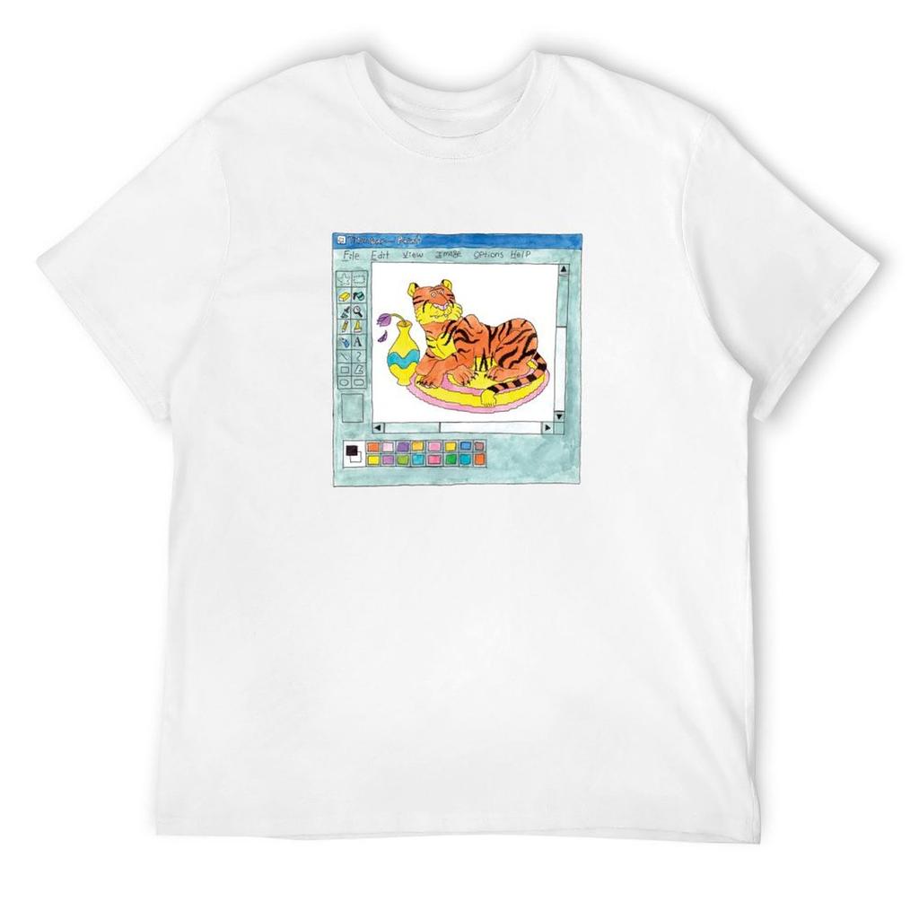 Tiger.bmp T-Shirt Vintage Clothes Vintage Anime Shirt Mens Designer Clothes