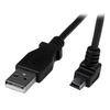 Mini-USB-A auf Mini-B Kabel 90° nach unten abgewinkelt - STARTECH - 2m - Doppelt geschirmt - 90-Grad-Stecker