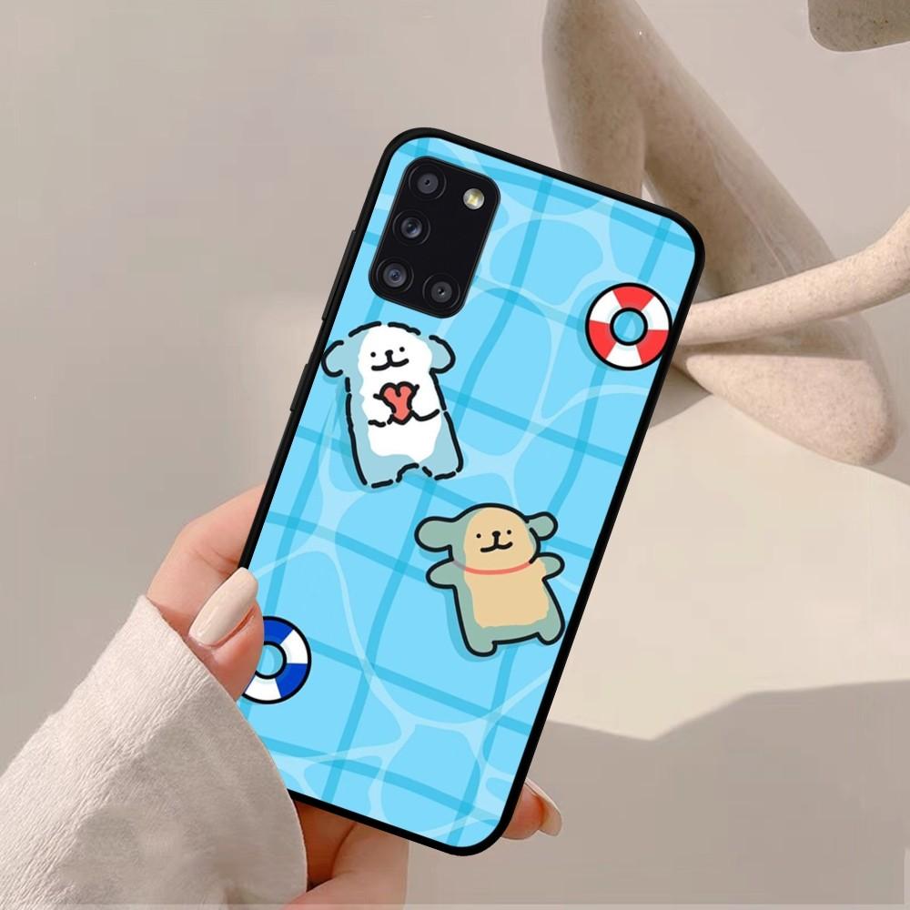 Cartoon Cute Hug Heart Dog Phone Case For Samsung A 10 11 12 13 20 21 22 30 31 32 40 51 52 53 70 71 72 73 91 13 Shell