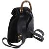 GUCCI Bamboo Backpack Daypack Old Gucci black Suede Women Used