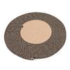 Round Jute Rug Reversible Retro Nordic Style Fashionable Area Rug Circle Carpet for Bedroom Hallway