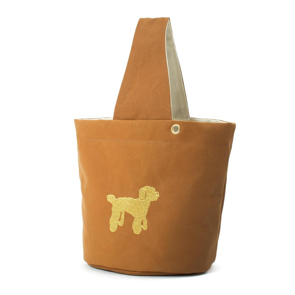 Essence of Poison Women's One-Handle Bucket Bag, Made In Japan with Canvas, KOKO NI IRUYO Series, QAD-3140 (Camel)