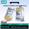 SAMZHE Cat6 Gold-Plated RJ45 Connectors (30-Pack)