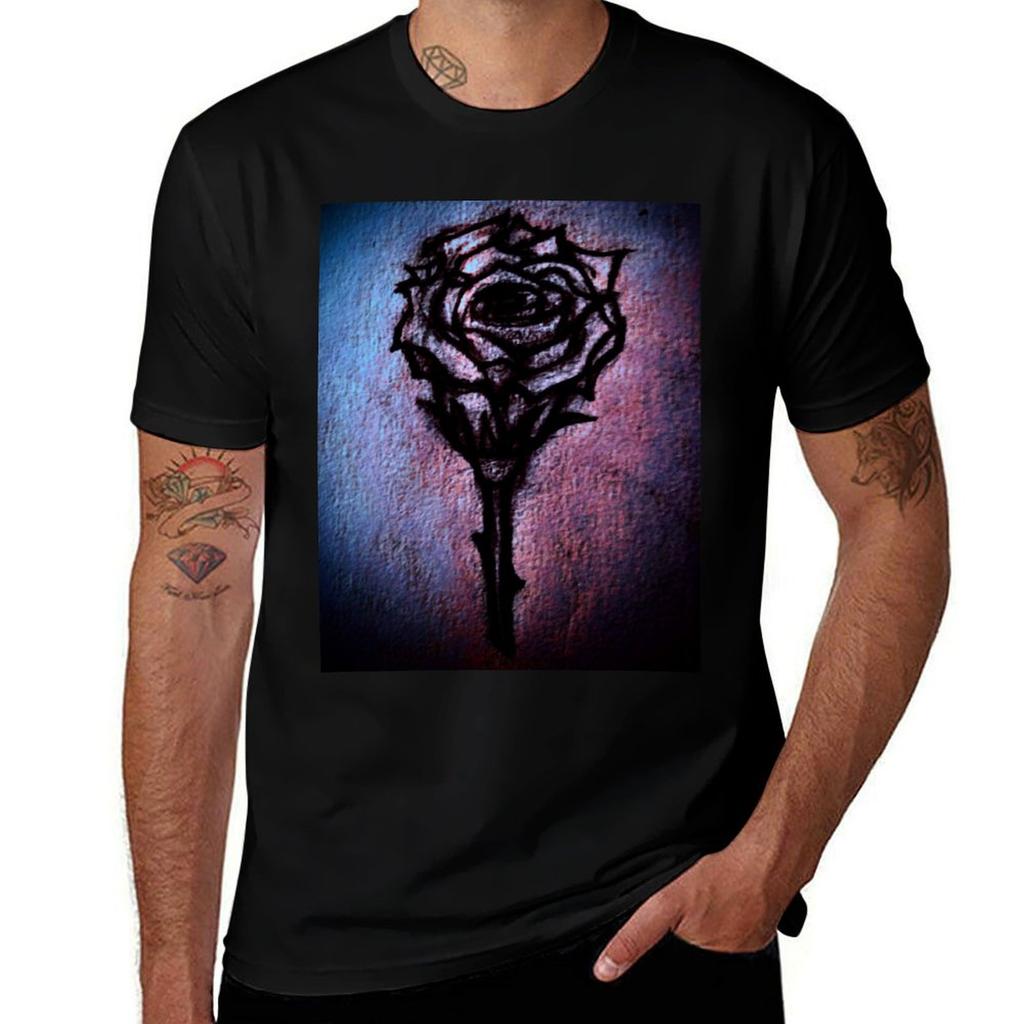 grunge rose (cold blood) TShirt Work Basic Short Sleeve Top