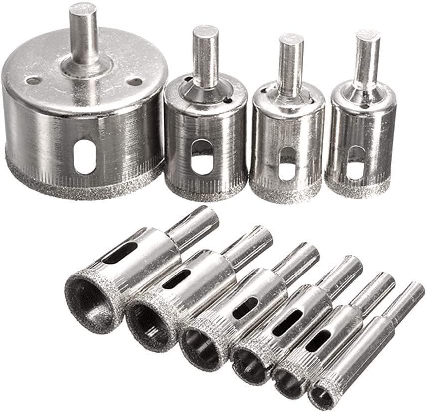 

10Pcs Hot selling glass drill bit set corrector diamond hole saw drill bit set cutting tool suitable for tile/marble hole opener