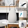 Rechargeable Table Lamp Outdoor Led 8 Colors Dimmable Wireless Table Lamp With Remote Control, 4 Dimmable Levels, Eye Protection 3000k [energy Class A