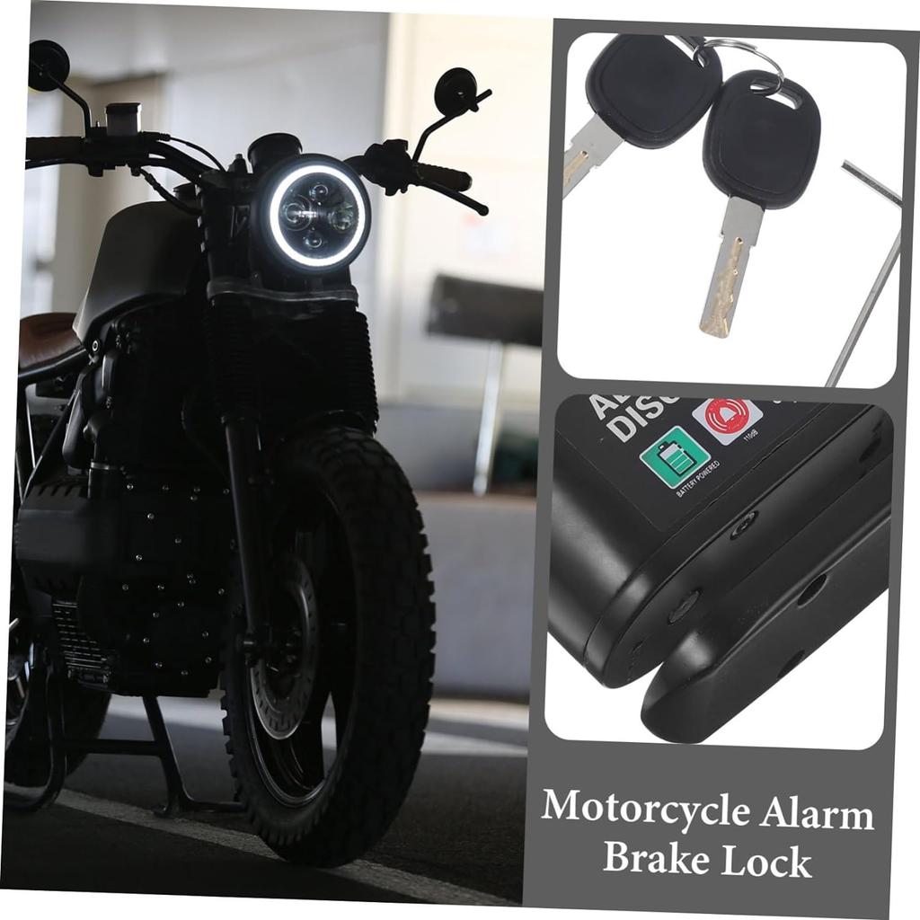 GLEAVI 1 Set Disc Brake Pad Lock Motorcycle Disc Brake Lock Motorcycle Wheel Lock Bicycles Accessories Motorcycle Alarm Brake Lock Alarm Lock Cycling