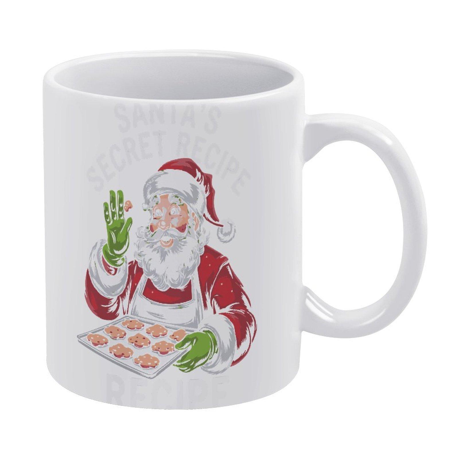 

11oz White Coffee Mug with Printed Areas on Both Sides, Durable Ceramic Body and Smooth Grip, Perfect for Daily Warm Drinks белый