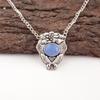 Dark Blue Cat's Eye Gemstone 925 Stamped Silver Jewelry Handmade Stylish Pendant CP-6-48
