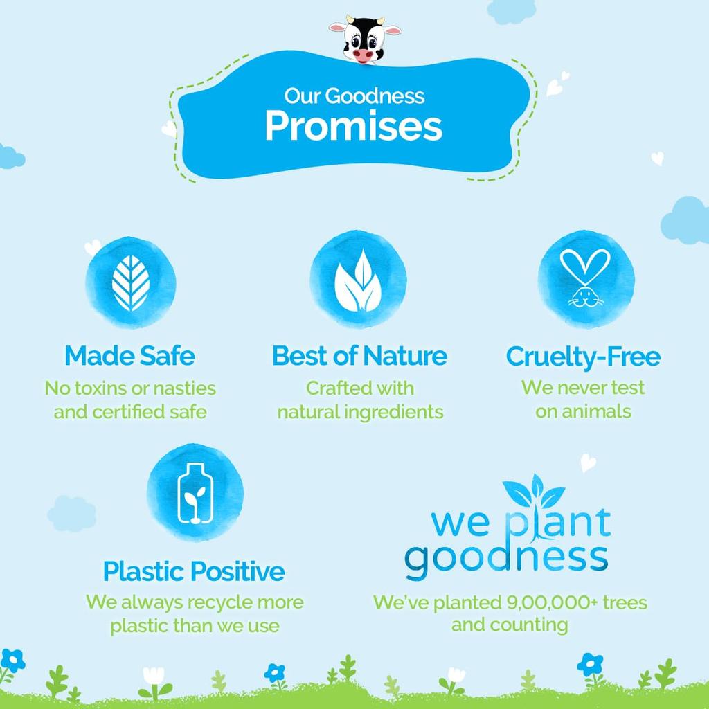 Mamaearth Milky Soft Baby Shampoo 400ml For Gentle Cleansing & Soft Hair With Oats Milk Calendula | Tear-Free pH Balanced Infant Care