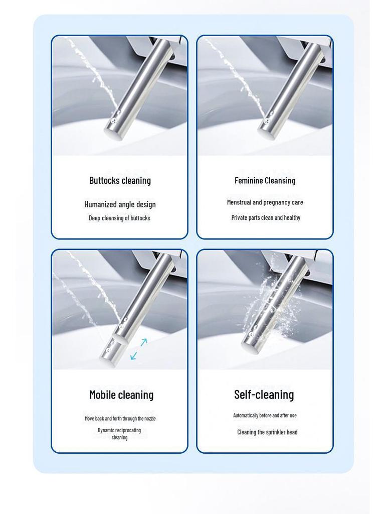 Wielofunkcyjna inteligentna deska sedesowa z pilotem, elektrycznym ogrzewaniem, funkcjami czyszczenia i suszenia