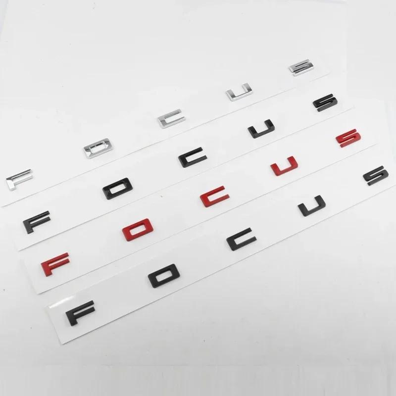 ABS Car Letter Sticker Rear Trunk Tail Logo Styling for Ford Focus 3 2 MK2 MK2 MK3 MK7 Emblem Badge Decals Auto Accessories LL40