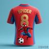 Children's Marvel Spider-Man 3D Printed Boys' and Girls' T-shirt Quick-dry and Breathable Sports Top Football Uniform
