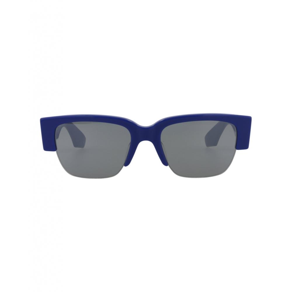 

Alexander Mcqueen Square Frame Recycled Acetate Sunglasses Blue Blue Silver One Size
