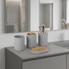 4-Piece Bathroom Accessory Set Plastic Bamboo Bathroom Supplies Set  Washroom Bathroom Counter
