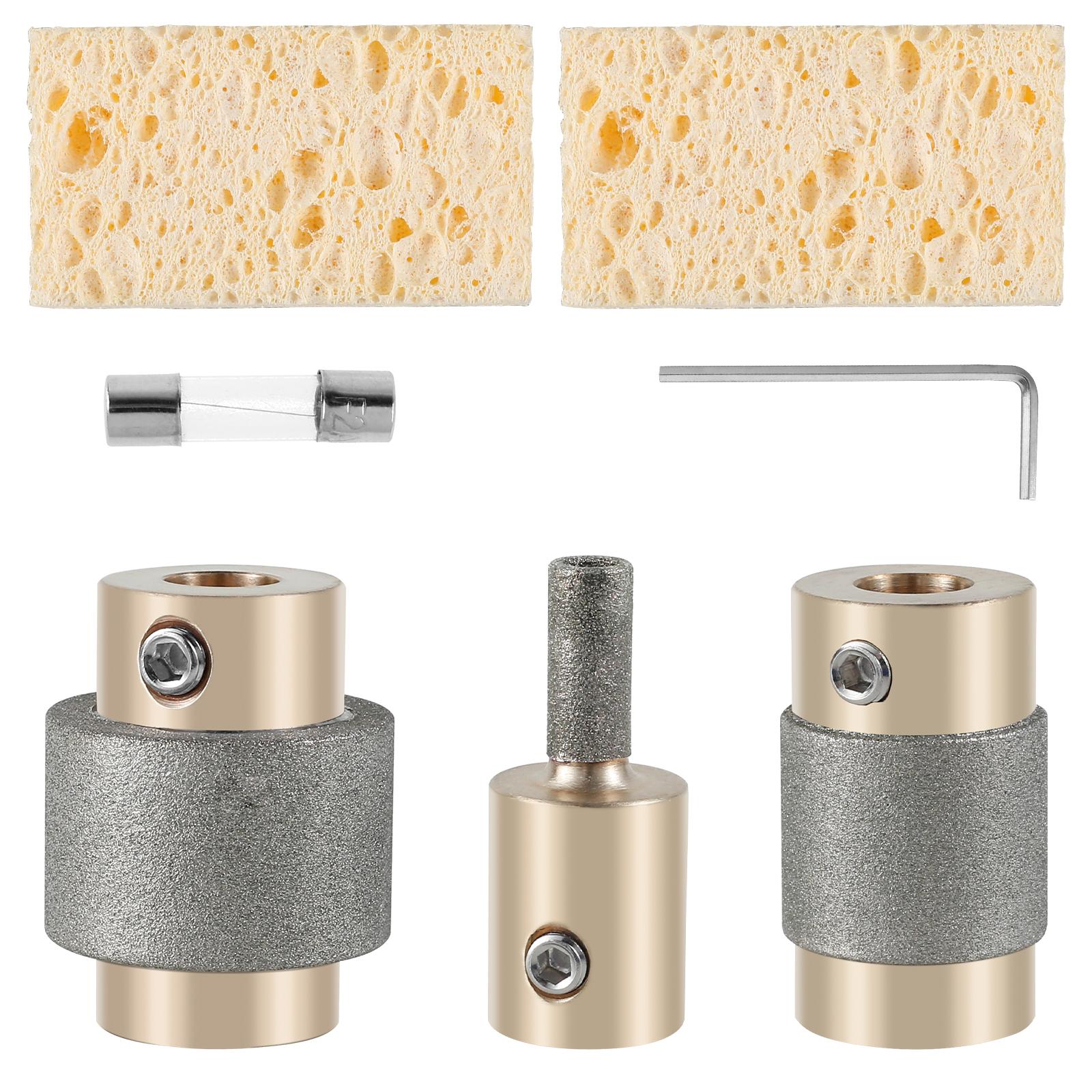 

7 шт. алмазных шлифовальных бит для стекла 1 1/4 3/4 1/8 многоразмерный инструмент для шлифования цветного керамического стекла головка для шлифовального круга для стеклянного камня