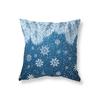 Snow Scene Snowflake Pillowcase Sofa Car Decoration Office Game Chair Cushion Cover Room Bedside Home Decoration Pillowcase