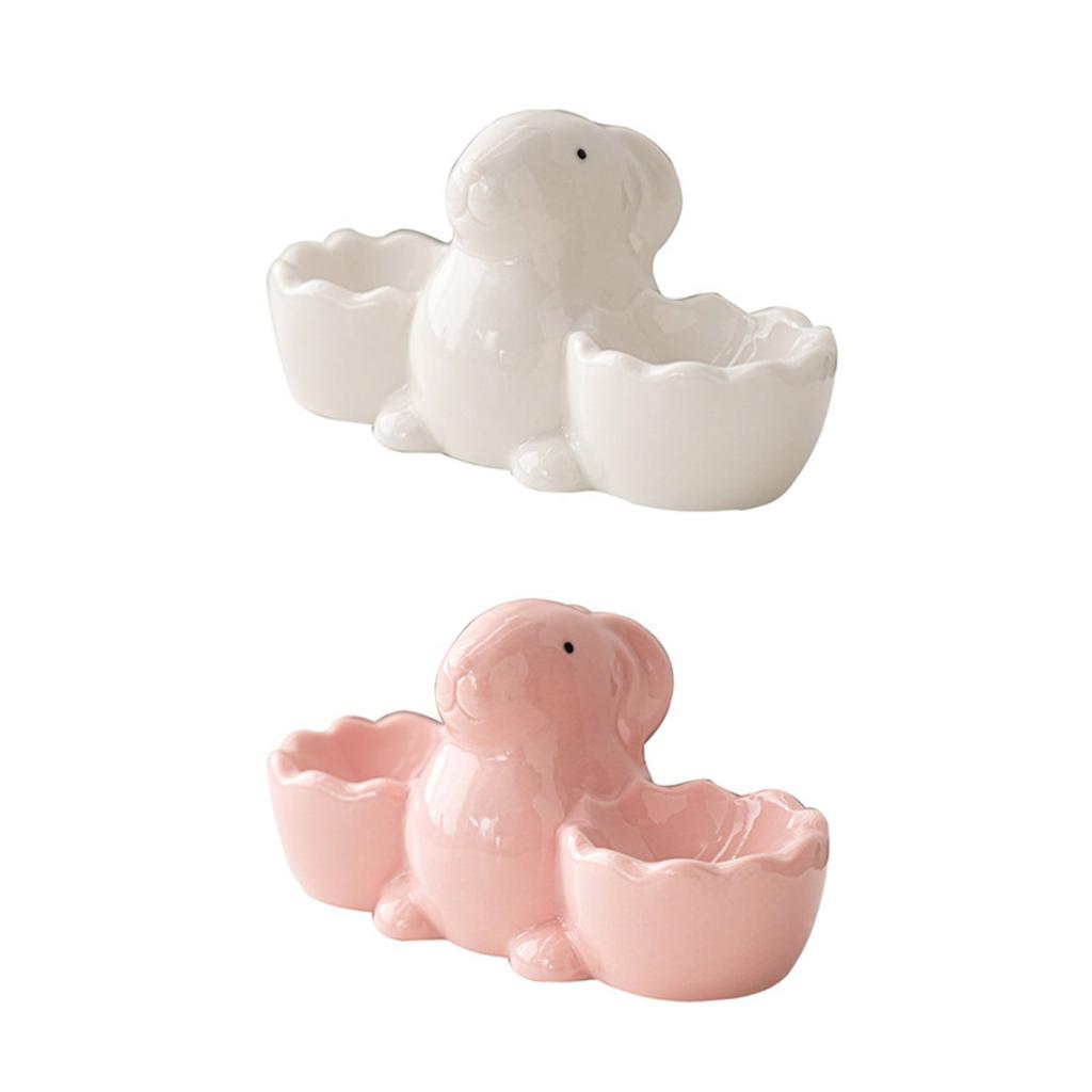 Cuteness Rabbit Shape Eggs Cups Safety Boiled Eggs Holder Kitchen Accessary Perfect for Adding Fun To Breakfast Time