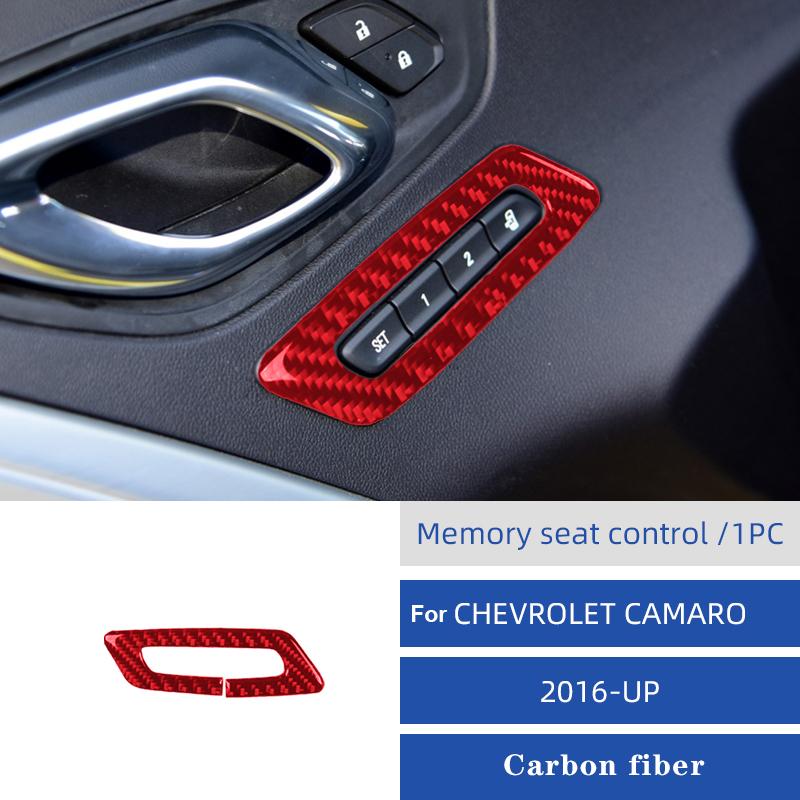For Chevrolet Camaro 2016-UP Center Console Gear Carbon Fiber Cover Car Accessories Interior Stickers