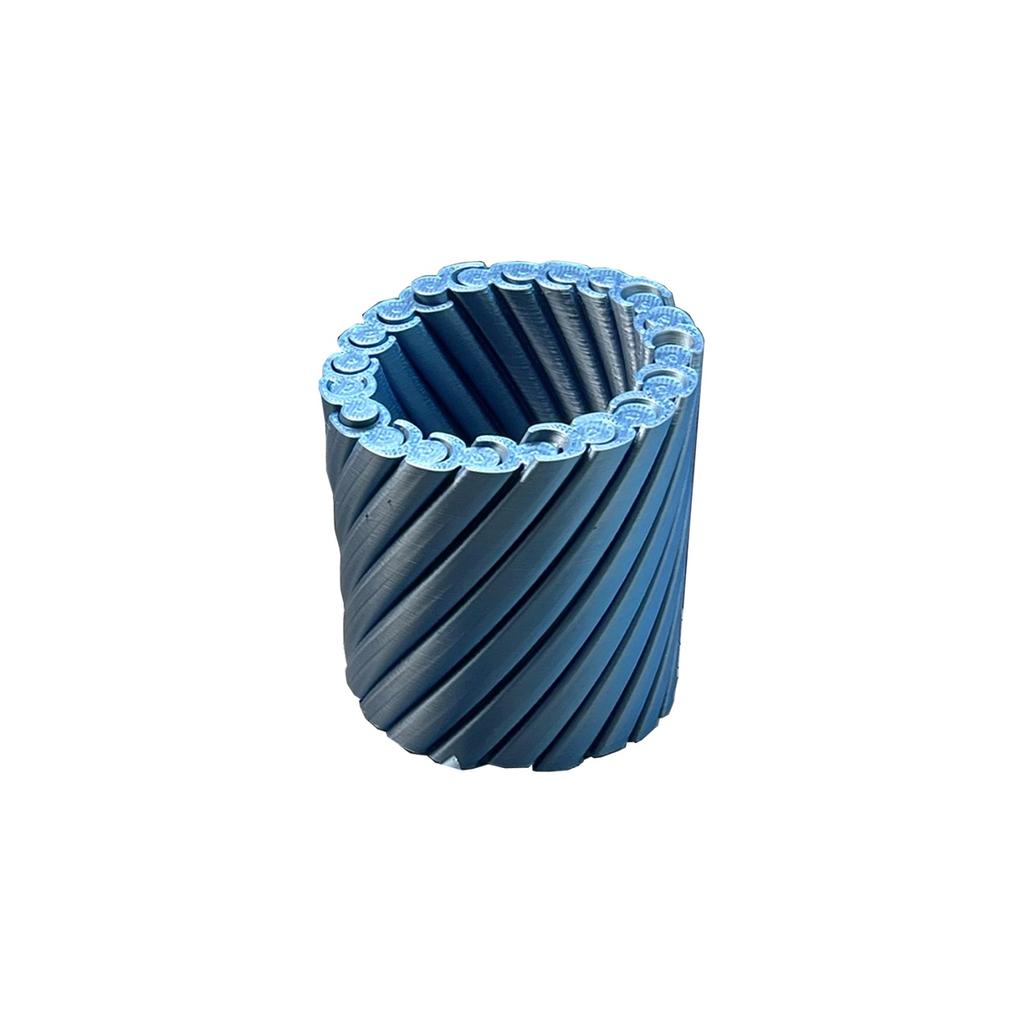 3D Printed Rotating Decompression Pen Holder - Two-tone Gradient Desktop Storage Box, Rotating Stress-relieving Toy, Available In Multiple Colors.