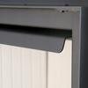 Steel fireplace KRATKI LUCY SLIM left 10 kW Ø 160 self closing door