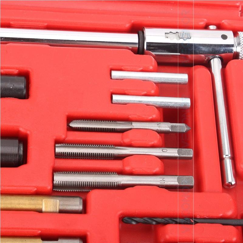 8mm 10mm Damaged Glow Plug Removal Remover Thread Repair Drill Wrench Spark Plug Gap Extractor Tool Kit