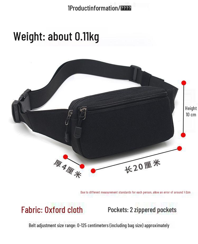 Men's Durable Construction Waist Bag: Sturdy, Small, and Ideal for Running