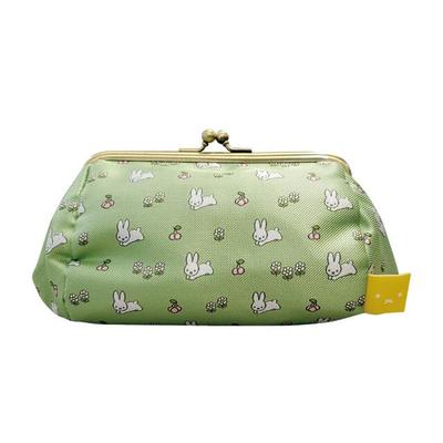Watanabe Miffy Jacquard Clasp Pouch, Rabbit, Green